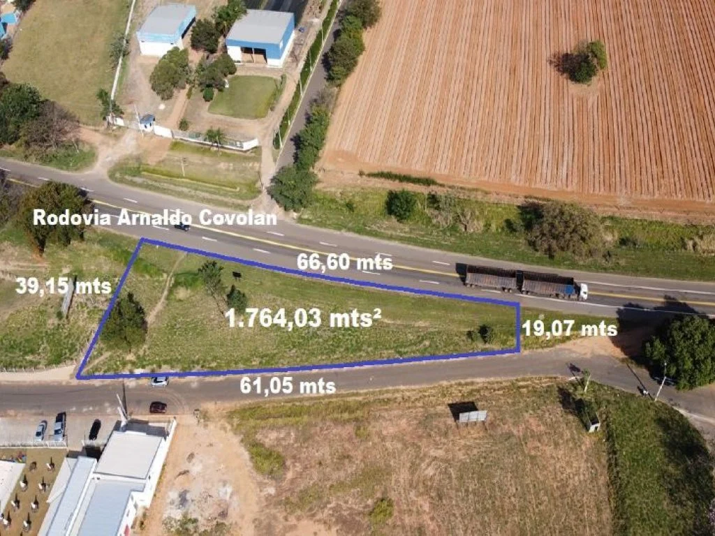 Terreno comercial em Penápolis, vista aérea